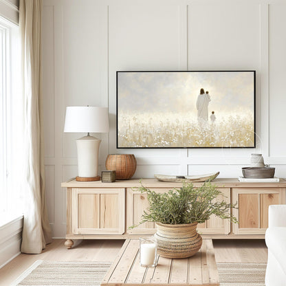 Jesus and Children Frame Tv Art, Digital Art for Frame Tv, Meadow Tv Art, Christian Art, Easter Frame Tv Art, Religious Tv Art