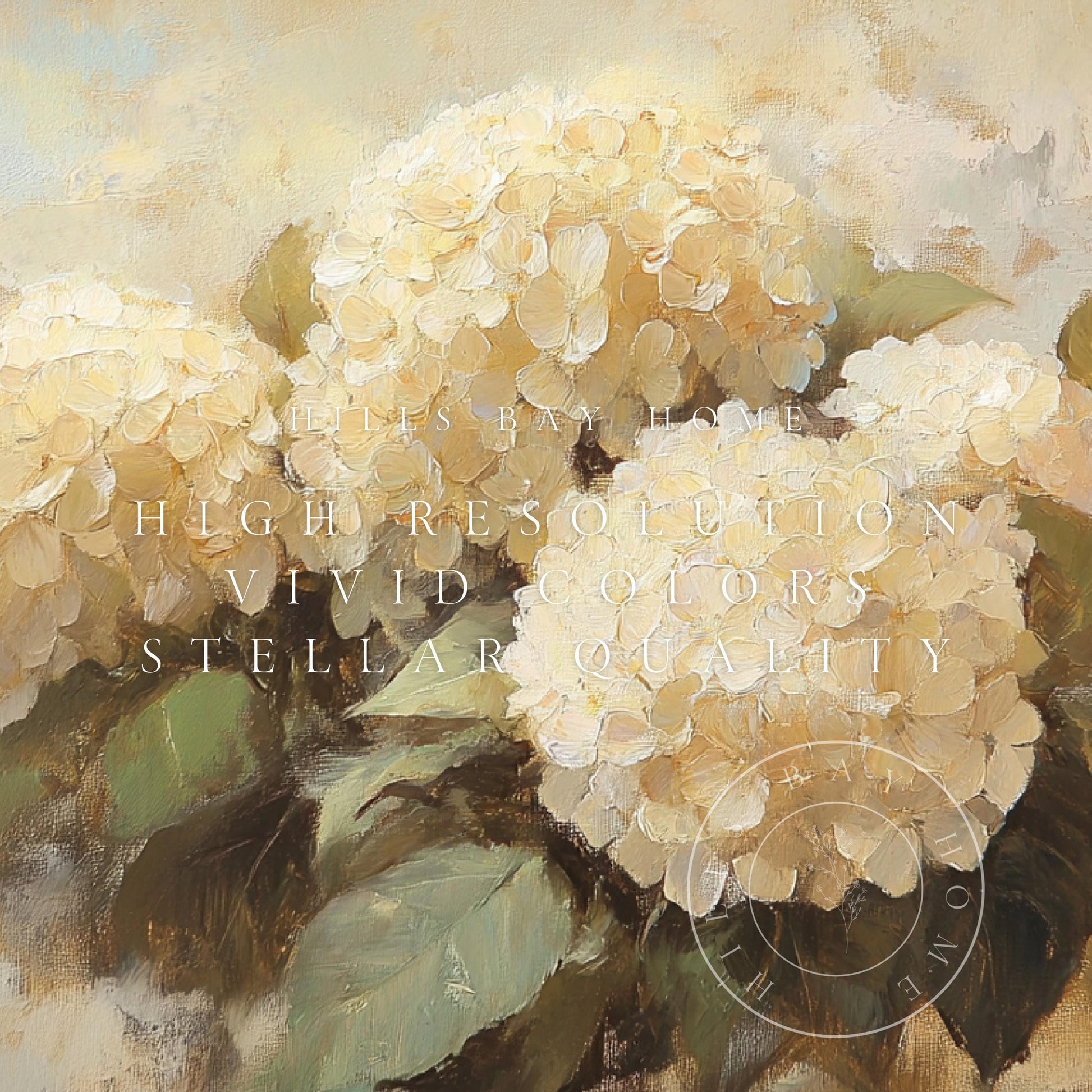Hydrangeas Frame Tv Art, Digital Download Art for Frame Tv, Spring Tv Art, Floral Tv Art, Oil Painting Frame Tv Art, Instant Download