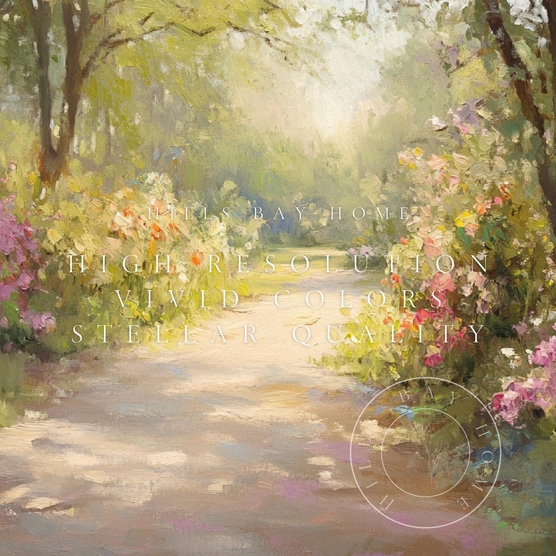 Peaceful Path Tv Art, Digital Download Art for Frame Tv, Spring Tv Art, Wilderness Tv Art, Oil Painting Frame Tv Art, Instant Download