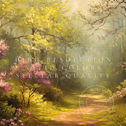 Wilderness Path Tv Art, Digital Download Art for Frame Tv, Spring Tv Art, Wilderness Tv Art, Oil Painting Frame Tv Art, Instant Download