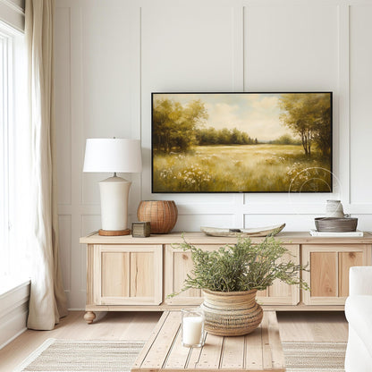 Meadow Tv Art, Digital Download Art for Frame Tv, Spring Tv Art, Wilderness Tv Art, Oil Painting Frame Tv Art, Instant Download