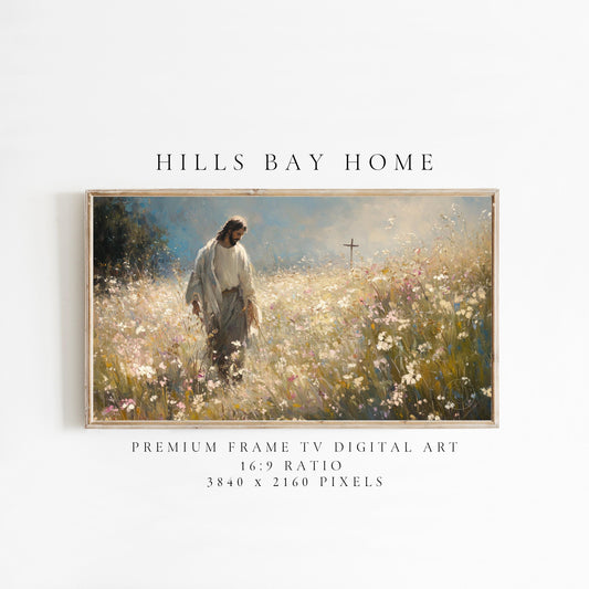 Jesus Frame Tv Art, Digital Art for Frame Tv, Meadow Tv Art, Christian Art, Easter Frame Tv Art, Religious Tv Art