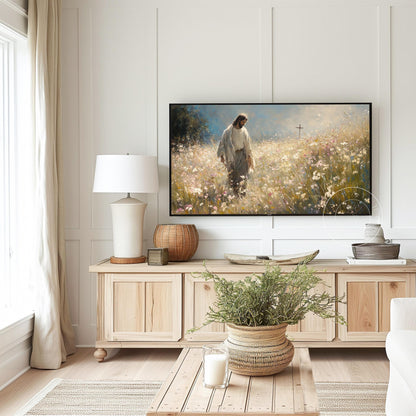 Jesus Frame Tv Art, Digital Art for Frame Tv, Meadow Tv Art, Christian Art, Easter Frame Tv Art, Religious Tv Art