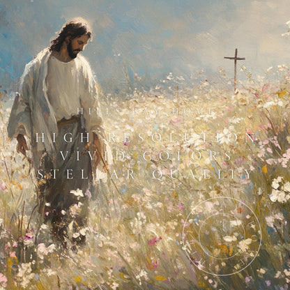 Jesus Frame Tv Art, Digital Art for Frame Tv, Meadow Tv Art, Christian Art, Easter Frame Tv Art, Religious Tv Art