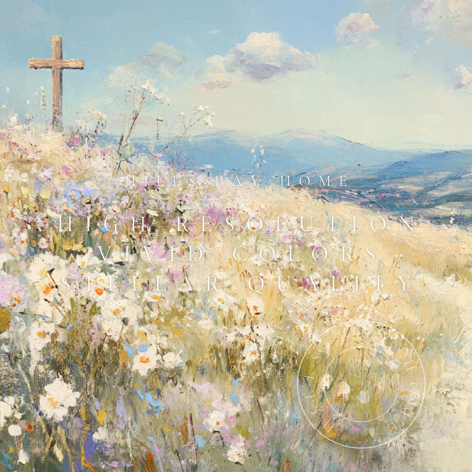 Easter Frame Tv Art, Digital Download Art for Frame Tv, Cross Tv Art, Spring Tv Art, Easter Frame Tv Art, Instant Download, Religious Tv Art
