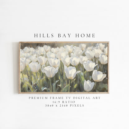 Tulips Frame Tv Art, Digital Download Art for Frame Tv, Spring Tv Art, Floral Tv Art, Oil Painting Frame Tv Art, Instant Download Frame Tv