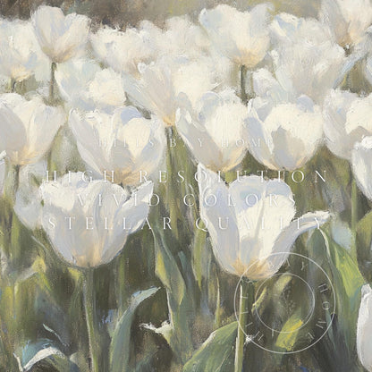 Tulips Frame Tv Art, Digital Download Art for Frame Tv, Spring Tv Art, Floral Tv Art, Oil Painting Frame Tv Art, Instant Download Frame Tv