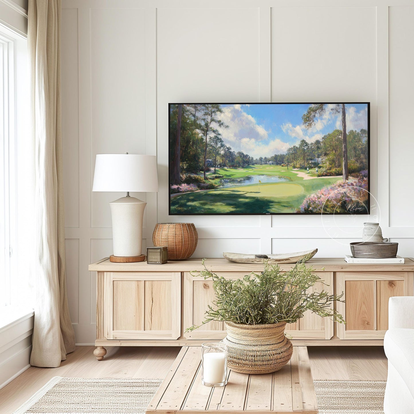 Golf Frame Tv Art, Digital Download Art for Frame Tv, Sports Tv Art, Golfer Tv Art, Oil Painting Frame Tv Art