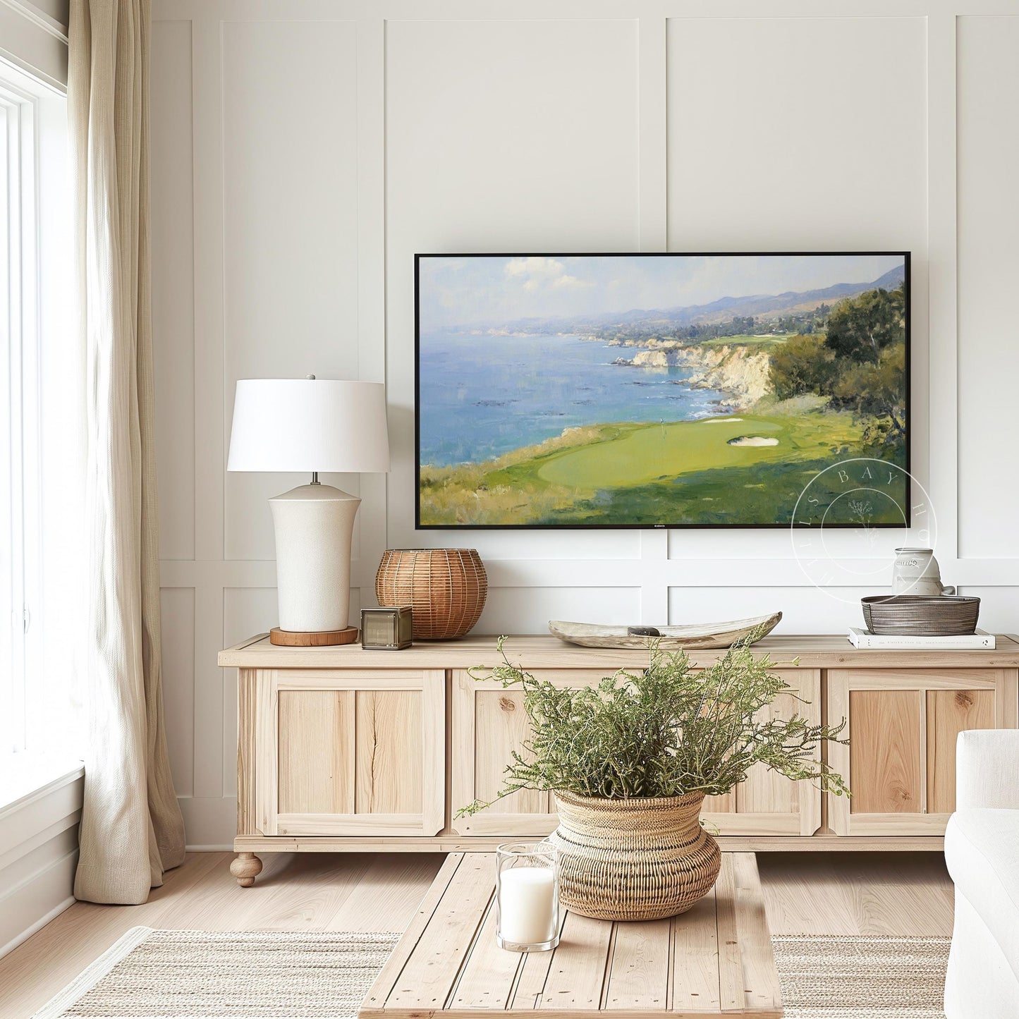 Golf Frame Tv Art, Digital Download Art for Frame Tv, Sports Tv Art, Golfer Tv Art, Oil Painting Frame Tv Art