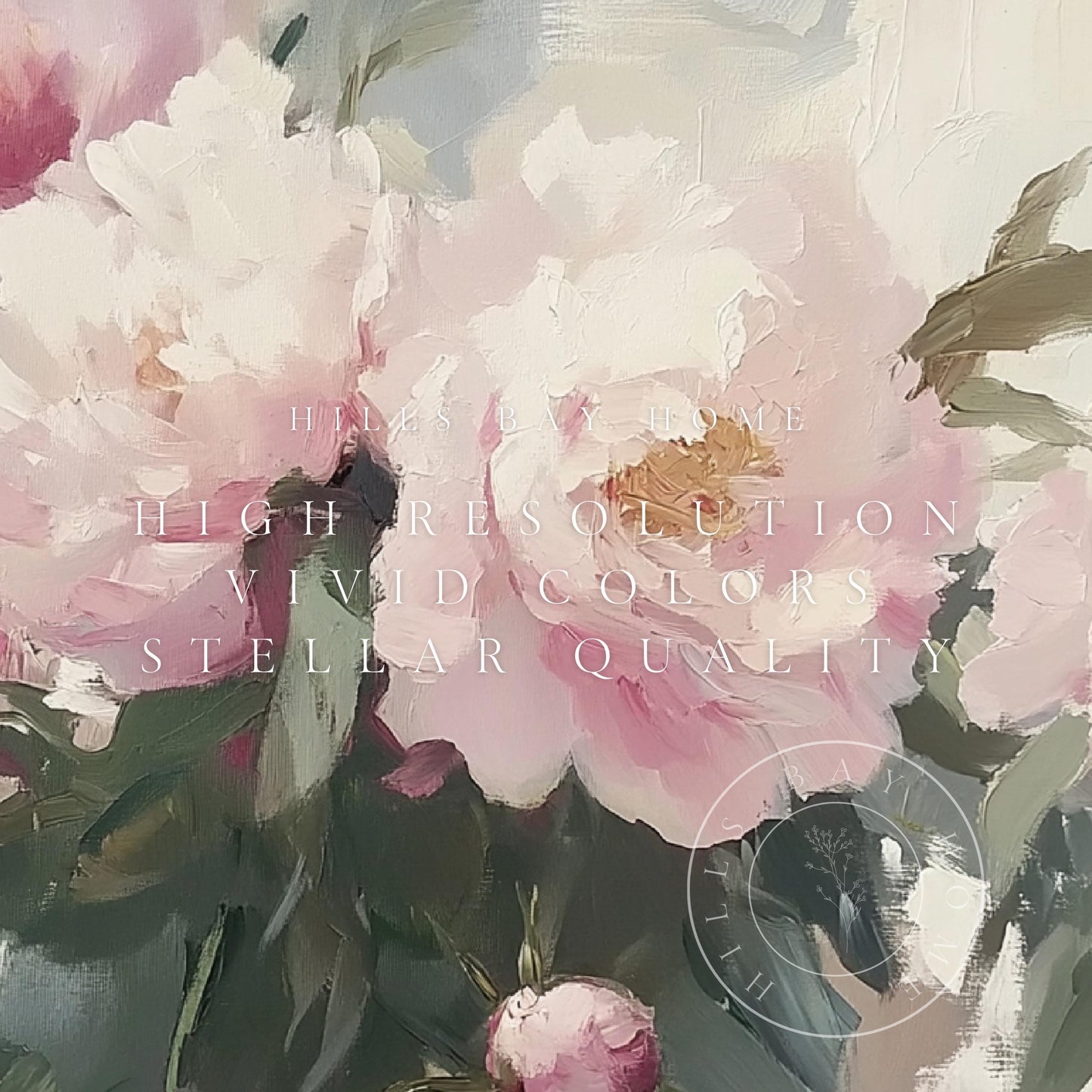 Pink Peonies Tv Art, Digital Download Art for Frame Tv, Spring Tv Art, Flower Tv Art, Oil Painting Frame Tv Art, Floral Tv Art