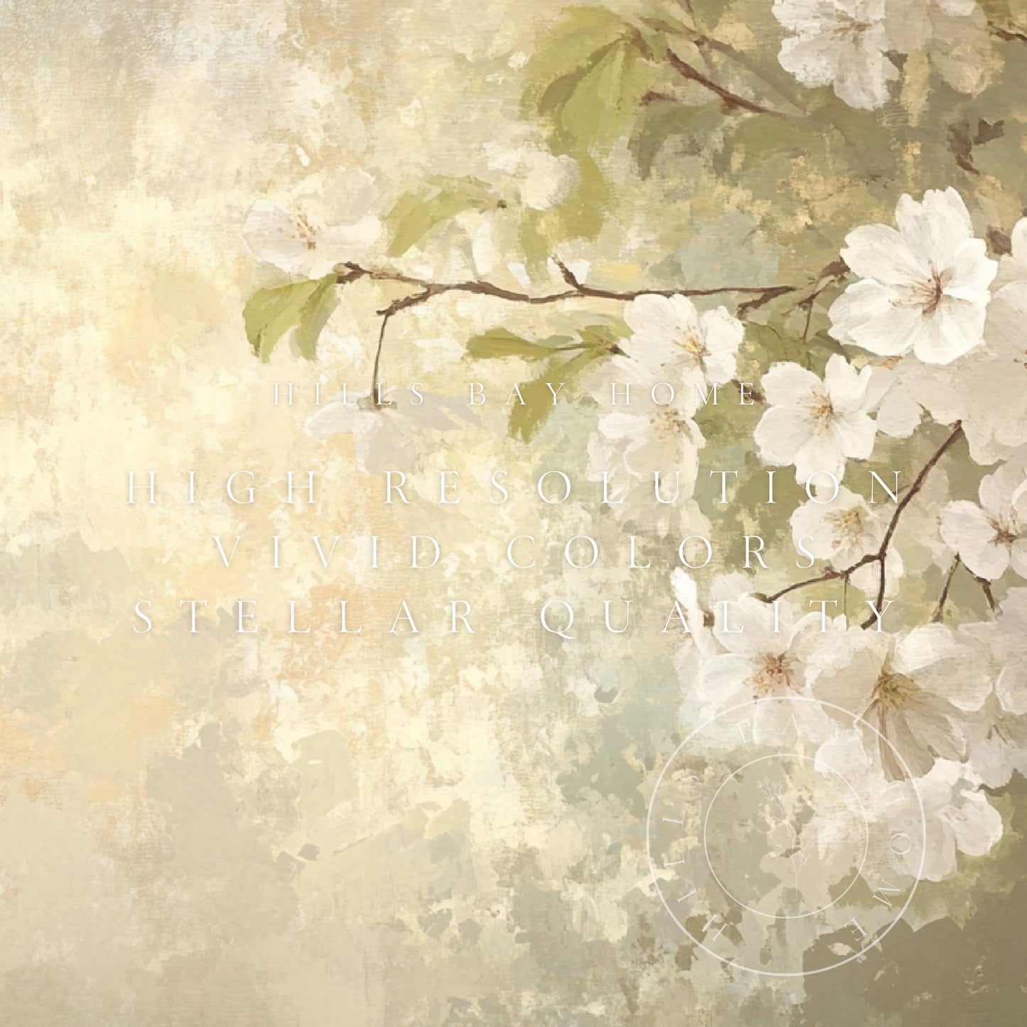 Floral Branch Frame Tv Art, Digital Download Art for Frame Tv, Spring Tv Art, Floral Tv Art, Oil Painting Frame Tv Art, Instant Download