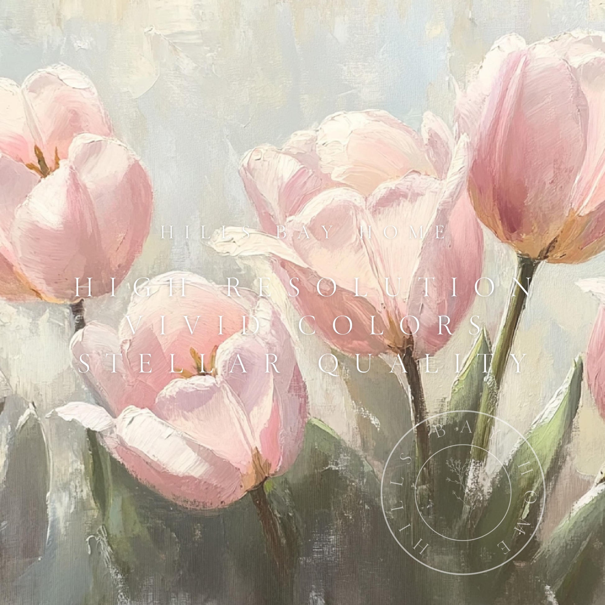 Tulips Frame Tv Art, Digital Download Art for Frame Tv, Spring Tv Art, Floral Tv Art, Oil Painting Frame Tv Art, Instant Download Frame Tv