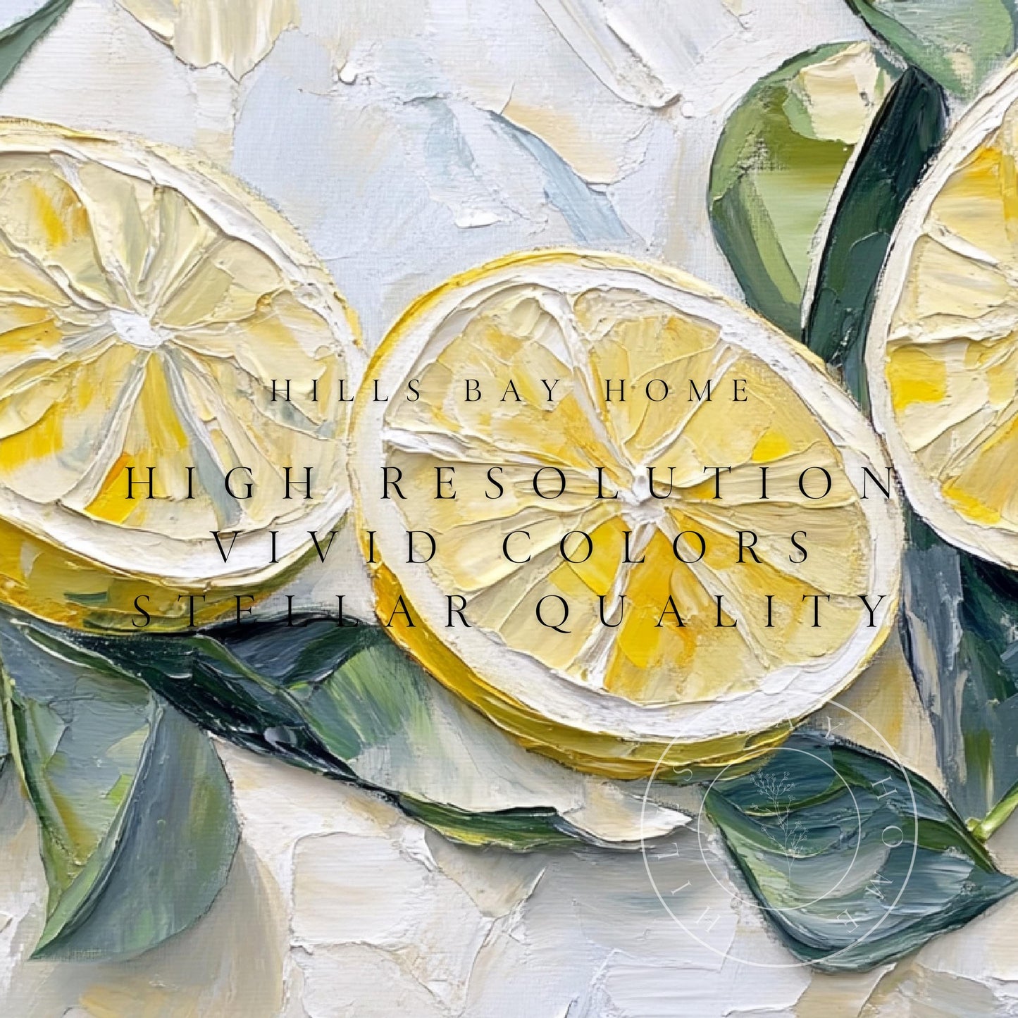Lemon Tv Art, Digital Download Art for Frame Tv, Spring Tv Art, Floral Tv Art, Oil Painting Frame Tv Art, Citrus Tv Art, Fruit Tv Art