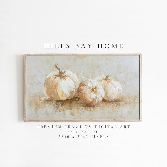 Pumpkins Frame Tv Art, Digital Download Art for Frame Tv, Fall Tv Art, Halloween Tv Art, Painting Frame Tv Art