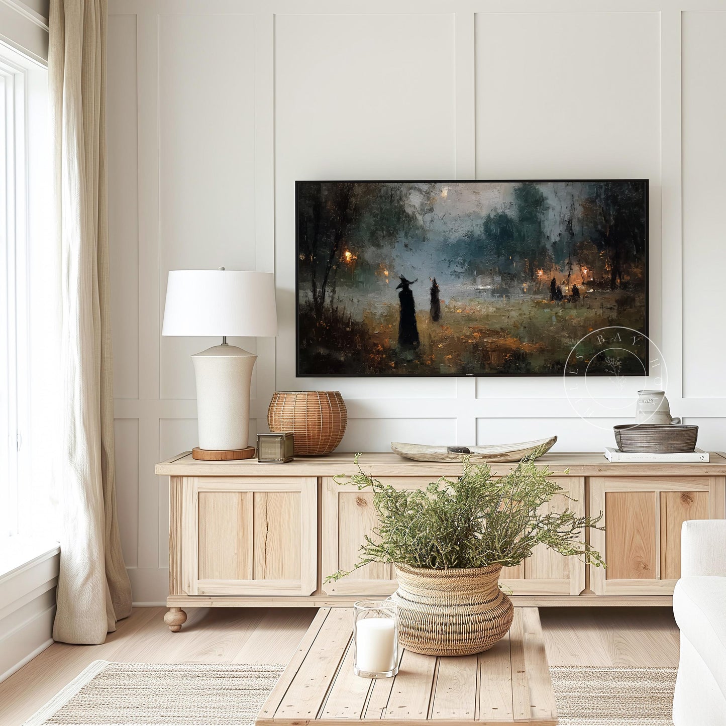 Witch Frame Tv Art, Digital Download Art for Frame Tv, Fall Tv Art, Halloween Tv Art, Painting Frame Tv Art, Spooky Tv Art, Witches Tv Art