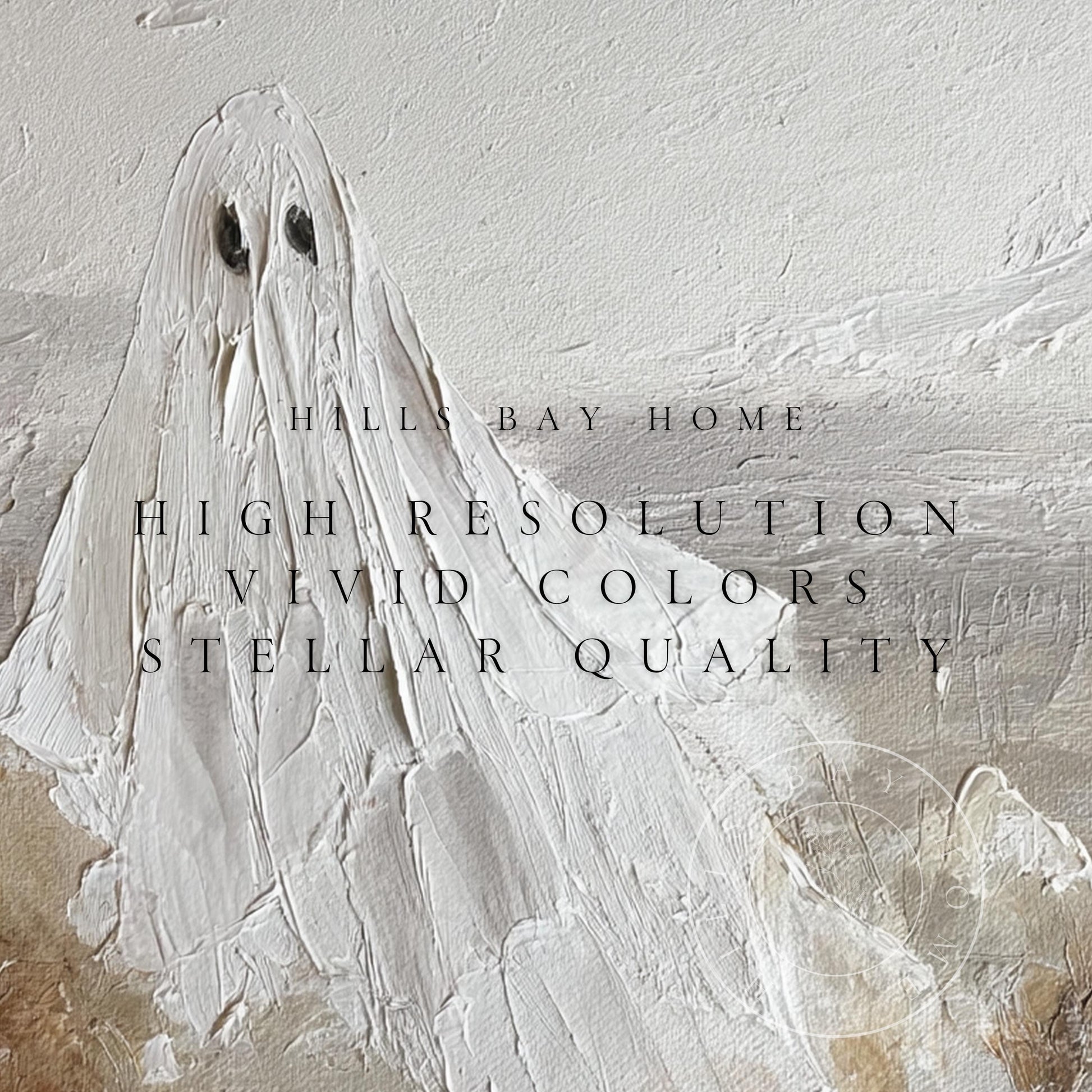Halloween Frame Tv Art, Digital Download Art for Frame Tv, Fall Tv Art, Ghost Tv Art, Painting Frame Tv Art, Spooky Tv Art