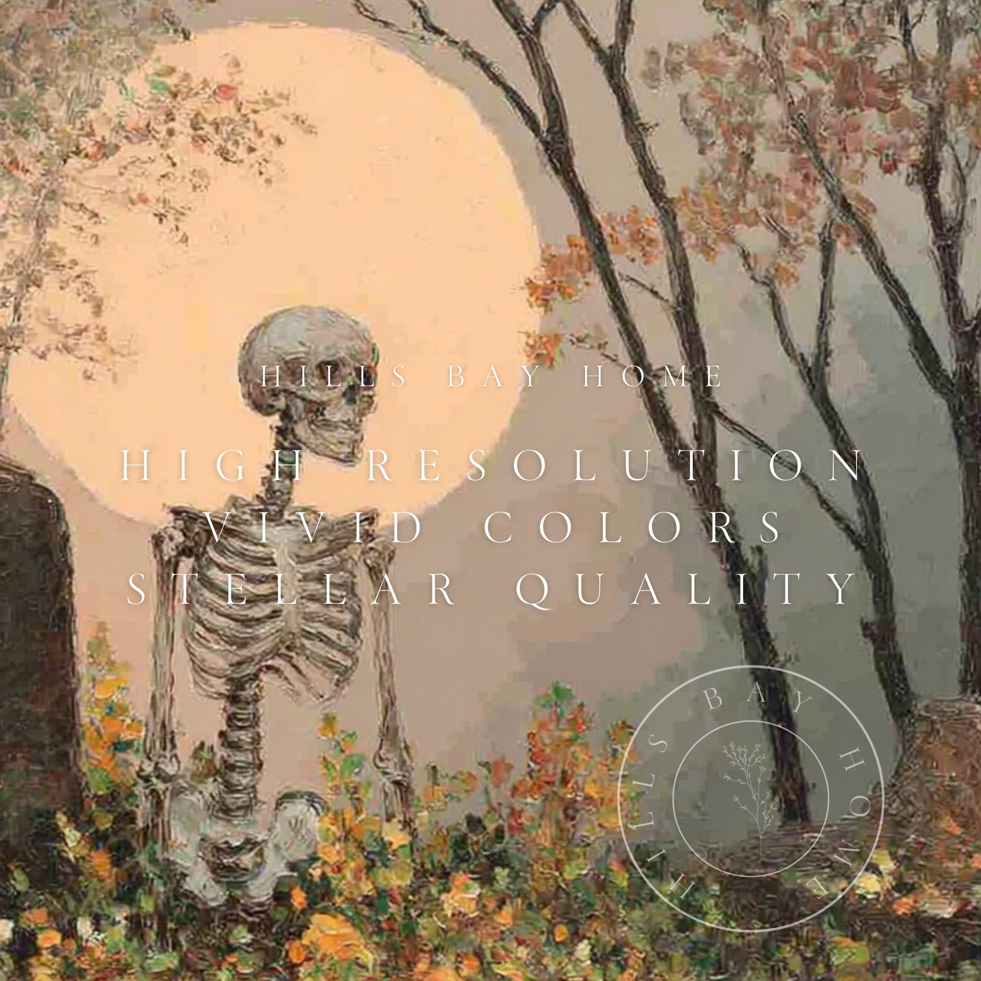 Halloween Frame Tv Art, Digital Art for Frame Tv, Fall Tv Art, Skeleton Tv Art, Painting Frame Tv Art, Spooky Tv Art, Black Cat Tv Art