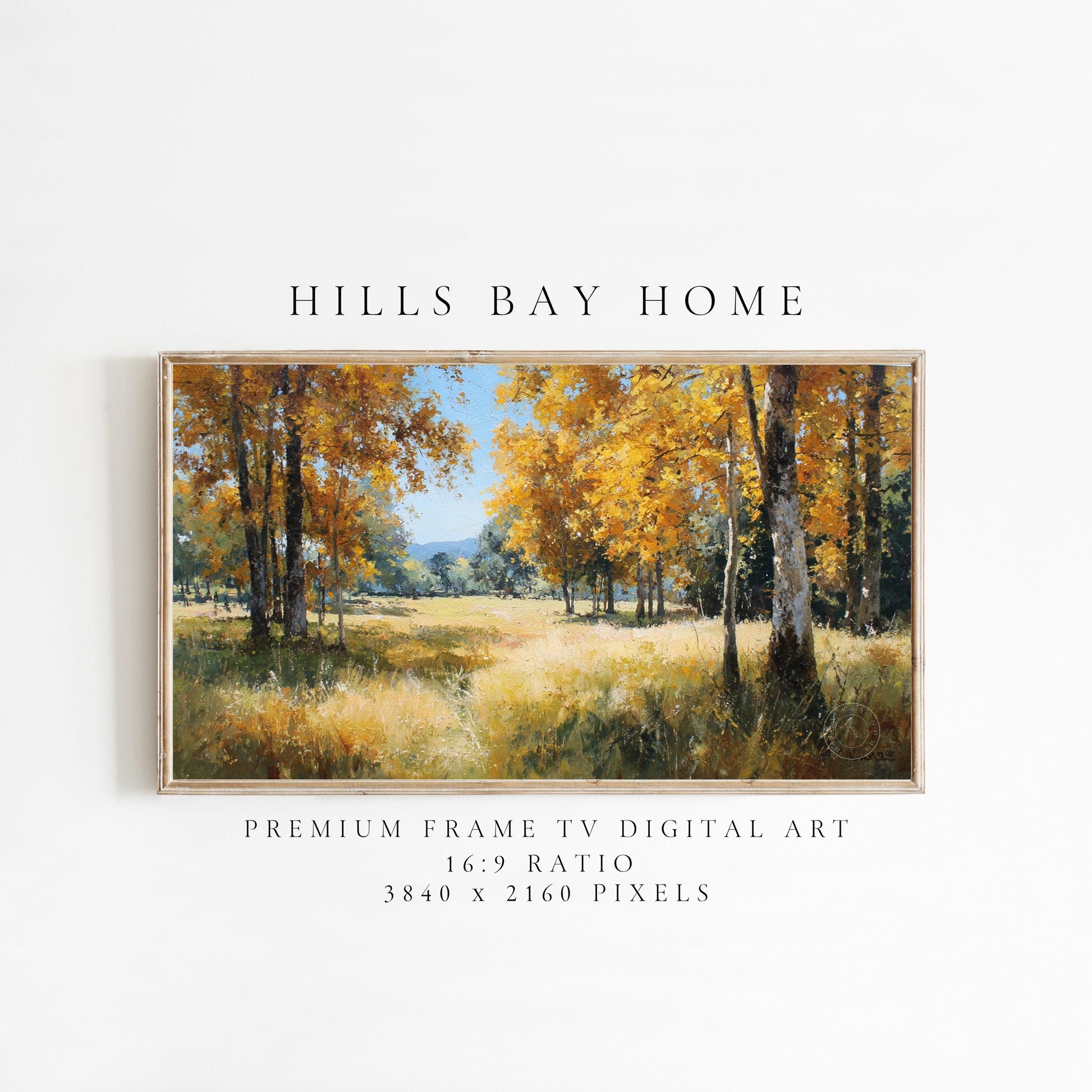 Fall Frame Tv Art, Digital Art for Frame Tv, Fall Tv Art, Autumn Tv Art, Painting Frame Tv Art, Fall Landscape Tv Art, Neutral Tv Art
