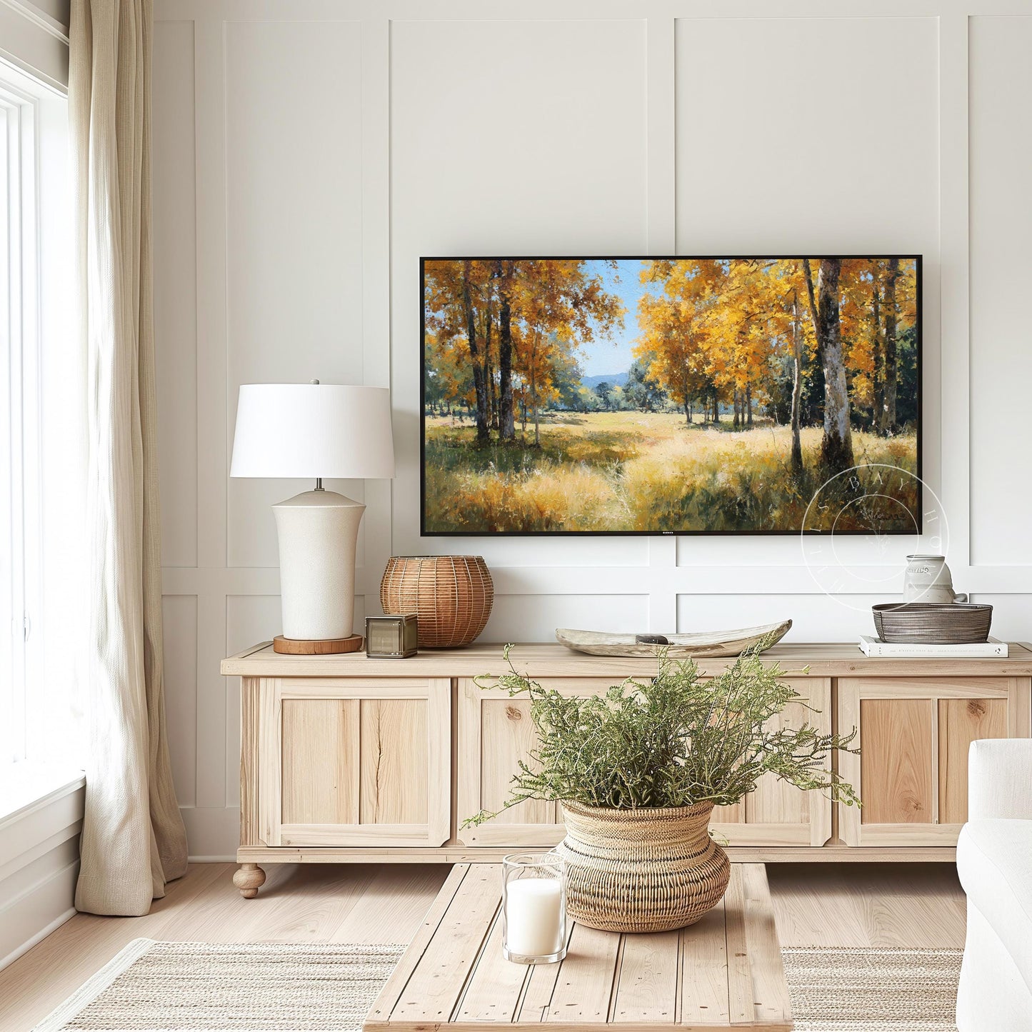 Fall Frame Tv Art, Digital Art for Frame Tv, Fall Tv Art, Autumn Tv Art, Painting Frame Tv Art, Fall Landscape Tv Art, Neutral Tv Art