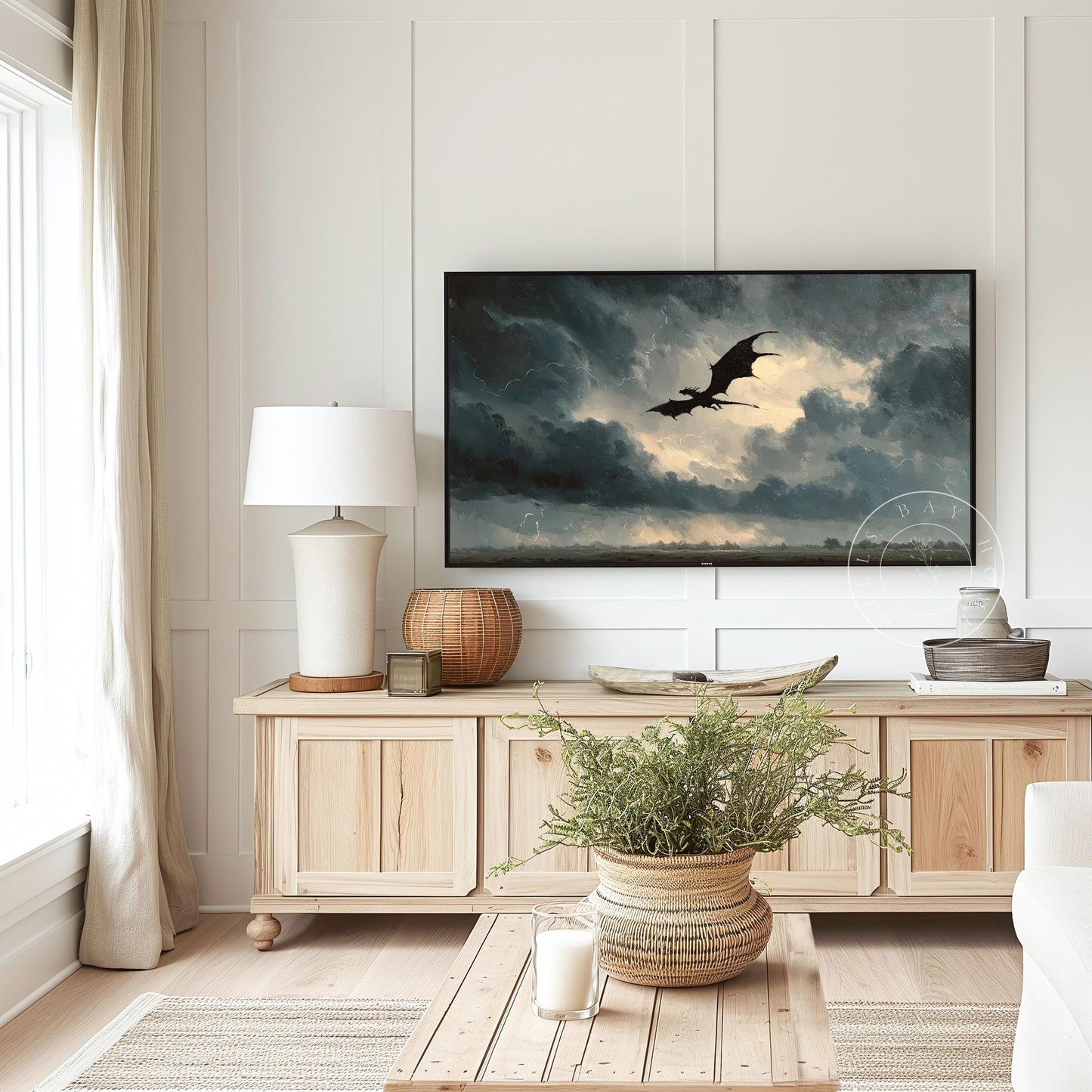 Fantasy Frame Tv Art, Digital Download Art for Frame Tv, Magical Tv Art, Book Inspo Tv Art, Booktok Tv Art, Dragon Painting Frame Tv Art