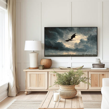 Fantasy Frame Tv Art, Digital Download Art for Frame Tv, Magical Tv Art, Book Inspo Tv Art, Booktok Tv Art, Dragon Painting Frame Tv Art