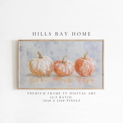 Pumpkin Frame Tv Art, Digital Download Art for Frame Tv, Fall Tv Art, Halloween Tv Art, Painting Frame Tv Art, Painting Tv Art Download