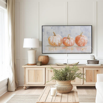 Pumpkin Frame Tv Art, Digital Download Art for Frame Tv, Fall Tv Art, Halloween Tv Art, Painting Frame Tv Art, Painting Tv Art Download