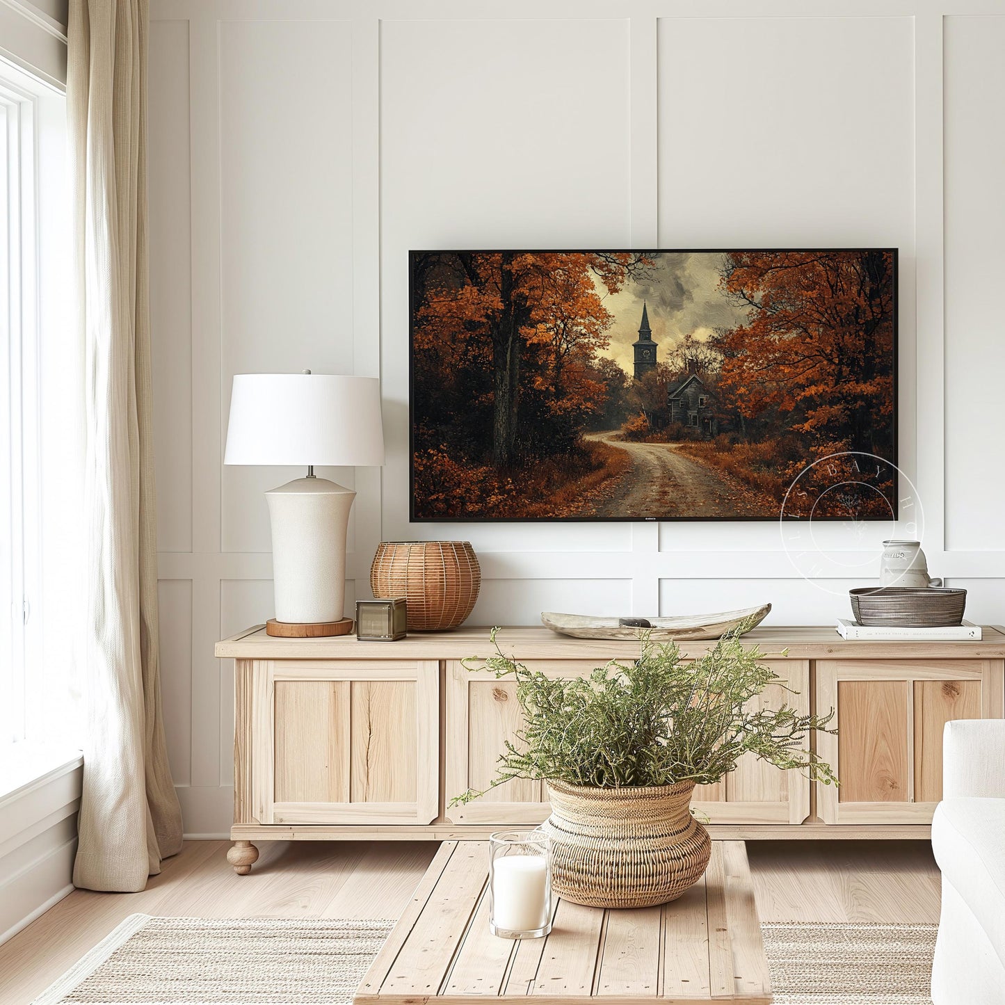 Fall Frame Tv Art, Digital Art for Frame Tv, Fall Tv Art, Autumn Tv Art, Painting Frame Tv Art, Fall Landscape Tv Art, Neutral Tv Art