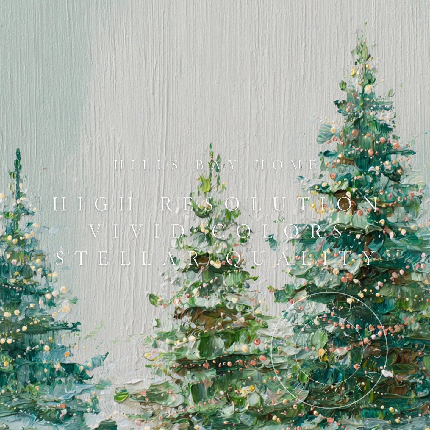 Christmas Tree Frame Tv Art, Digital Download Art for Frame Tv, Winter Tv Art, Christmas Tv Art, Painting Frame Tv Art