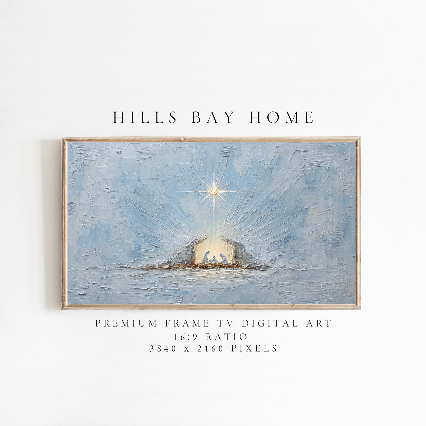 Nativity Frame Tv Art, Digital Download Art for Frame Tv, Christian Tv Art, Christmas Tv Art, Religious Art, Painting Frame Tv Art