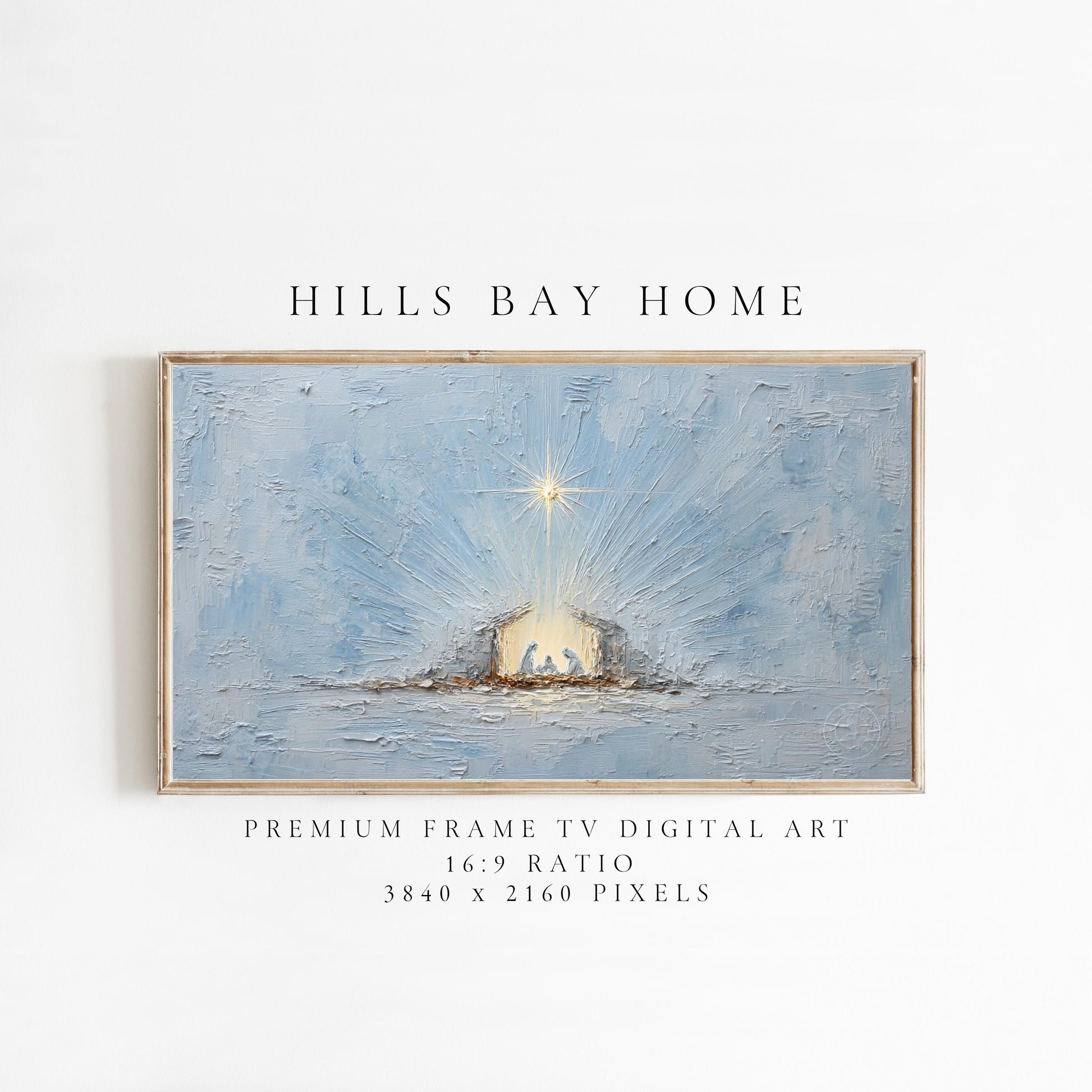 Nativity Frame Tv Art, Digital Download Art for Frame Tv, Christian Tv Art, Christmas Tv Art, Religious Art, Painting Frame Tv Art