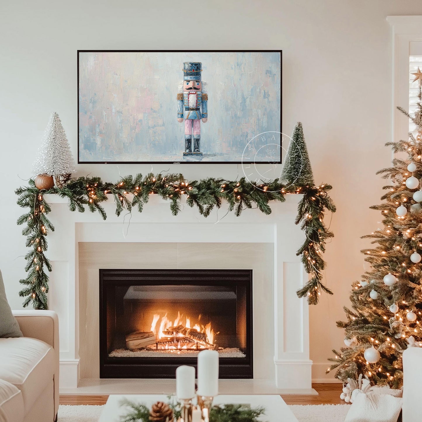 Nutcracker Tv Art, Digital Download Art for Frame Tv, Winter Tv Art, Christmas Tv Art, Painting Frame Tv Art