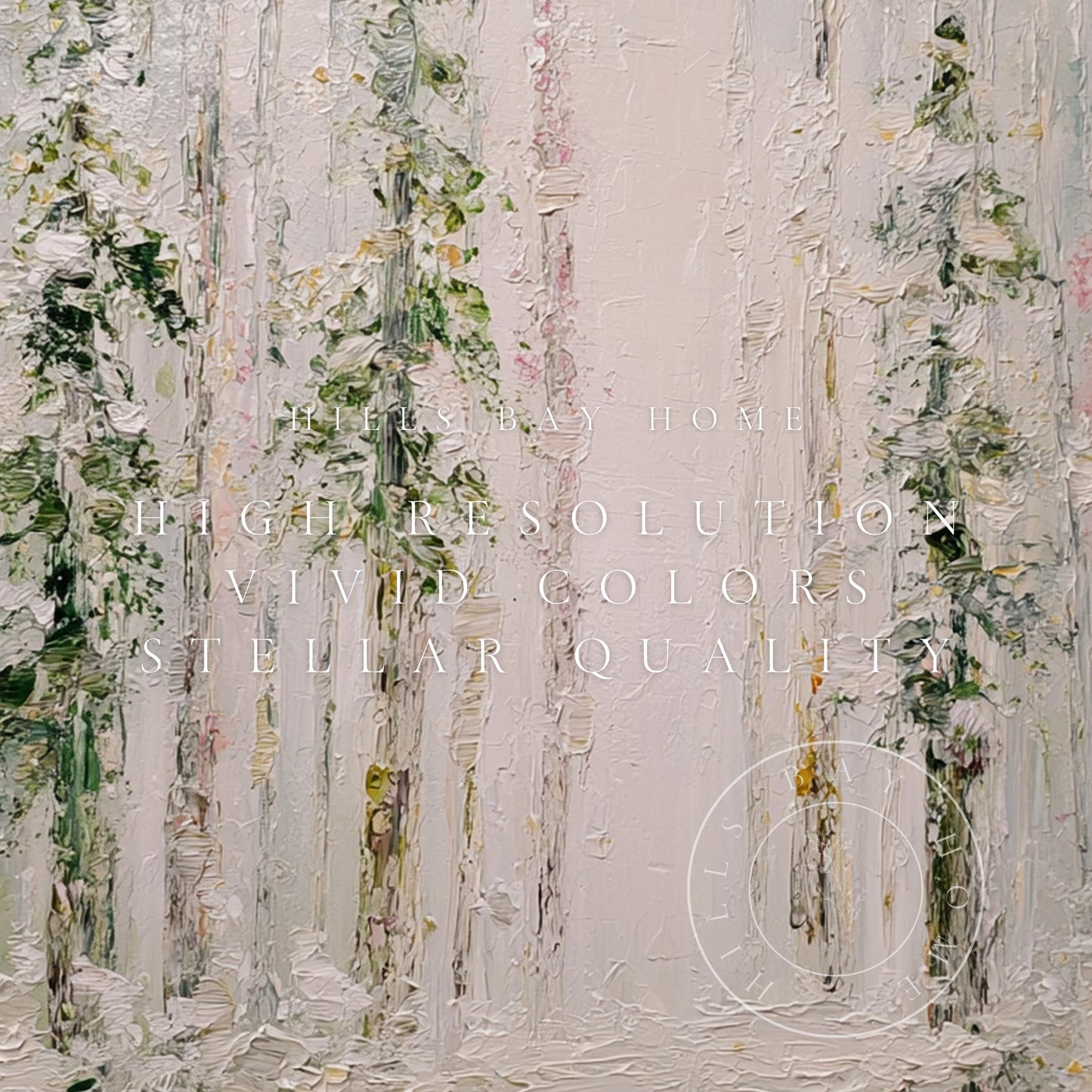 Abstract Winter Frame Tv Art, Digital Download Art for Frame Tv, Snowy Pines Tv Art, Christmas Tv Art, Painting Frame Tv Art