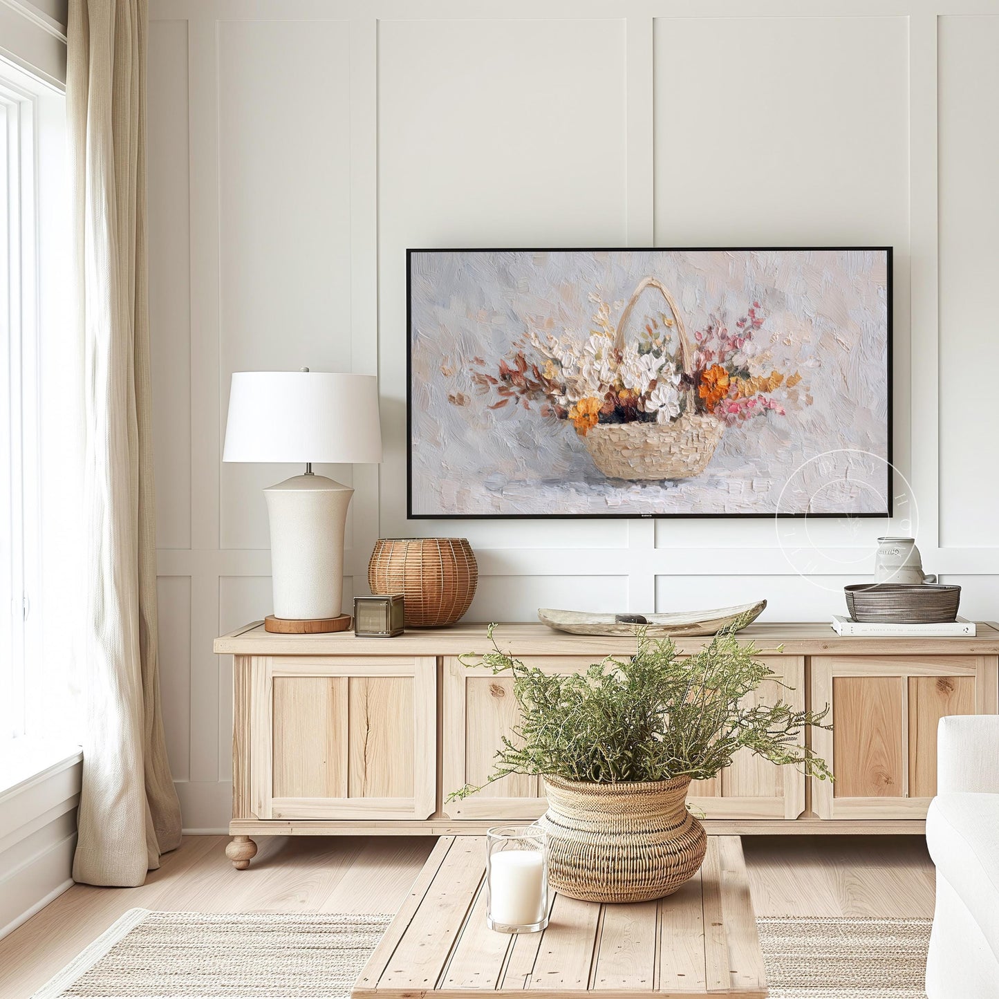 Fall Floral Frame Tv Art, Digital Download Art for Frame Tv, Fall Tv Art, Thanksgiving Tv Art, Painting Frame Tv Art, Painting Tv Art