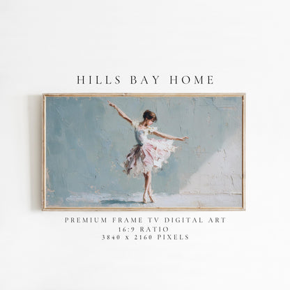 Ballerina Frame Tv Art, Digital Download Art for Frame Tv, Ballet Tv Art, Classical Tv Art, Painting Frame Tv Art, Painting Tv Art