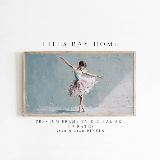 Ballerina Frame Tv Art, Digital Download Art for Frame Tv, Ballet Tv Art, Classical Tv Art, Painting Frame Tv Art, Painting Tv Art