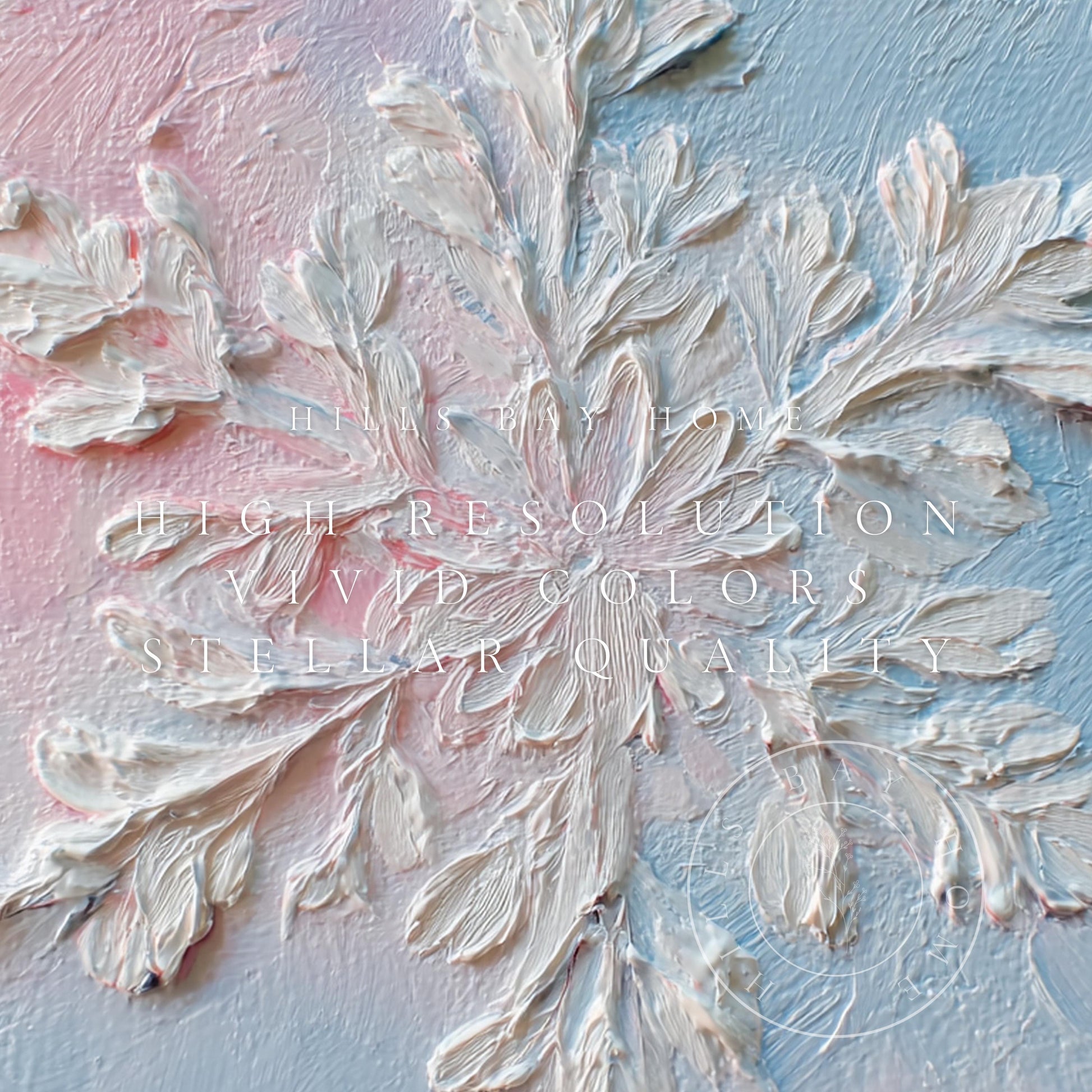 Snowflake Frame Tv Art, Digital Download Art for Frame Tv, Winter Tv Art, Snow Tv Art, Painting Frame Tv Art