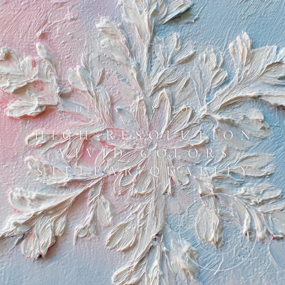 Snowflake Frame Tv Art, Digital Download Art for Frame Tv, Winter Tv Art, Snow Tv Art, Painting Frame Tv Art
