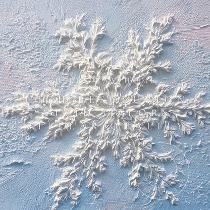 Snowflake Frame Tv Art, Digital Download Art for Frame Tv, Winter Tv Art, Snow Tv Art, Painting Frame Tv Art