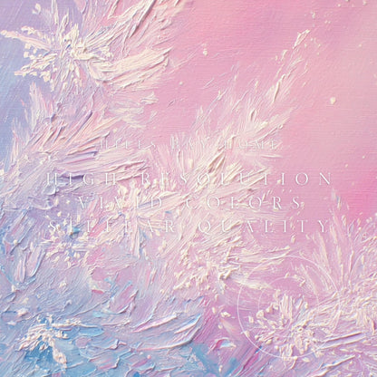 Abstract Snowflakes Frame Tv Art, Digital Download Art for Frame Tv, Winter Tv Art, Snow Tv Art, Painting Frame Tv Art
