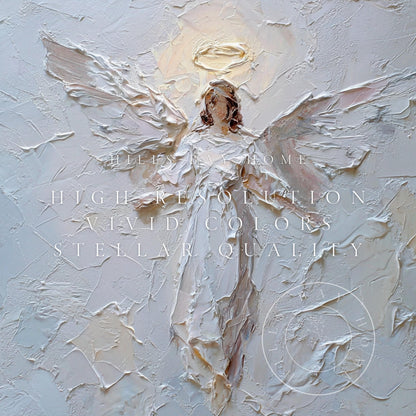 Angel Frame Tv Art, Digital Download Art for Frame Tv, Christian Tv Art, Christmas Tv Art, Painting Frame Tv Art