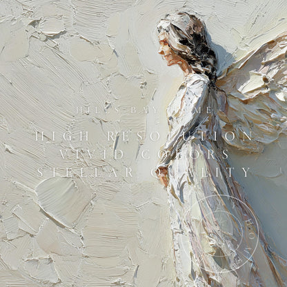 Angel Frame Tv Art, Digital Download Art for Frame Tv, Christian Tv Art, Christmas Tv Art, Painting Frame Tv Art