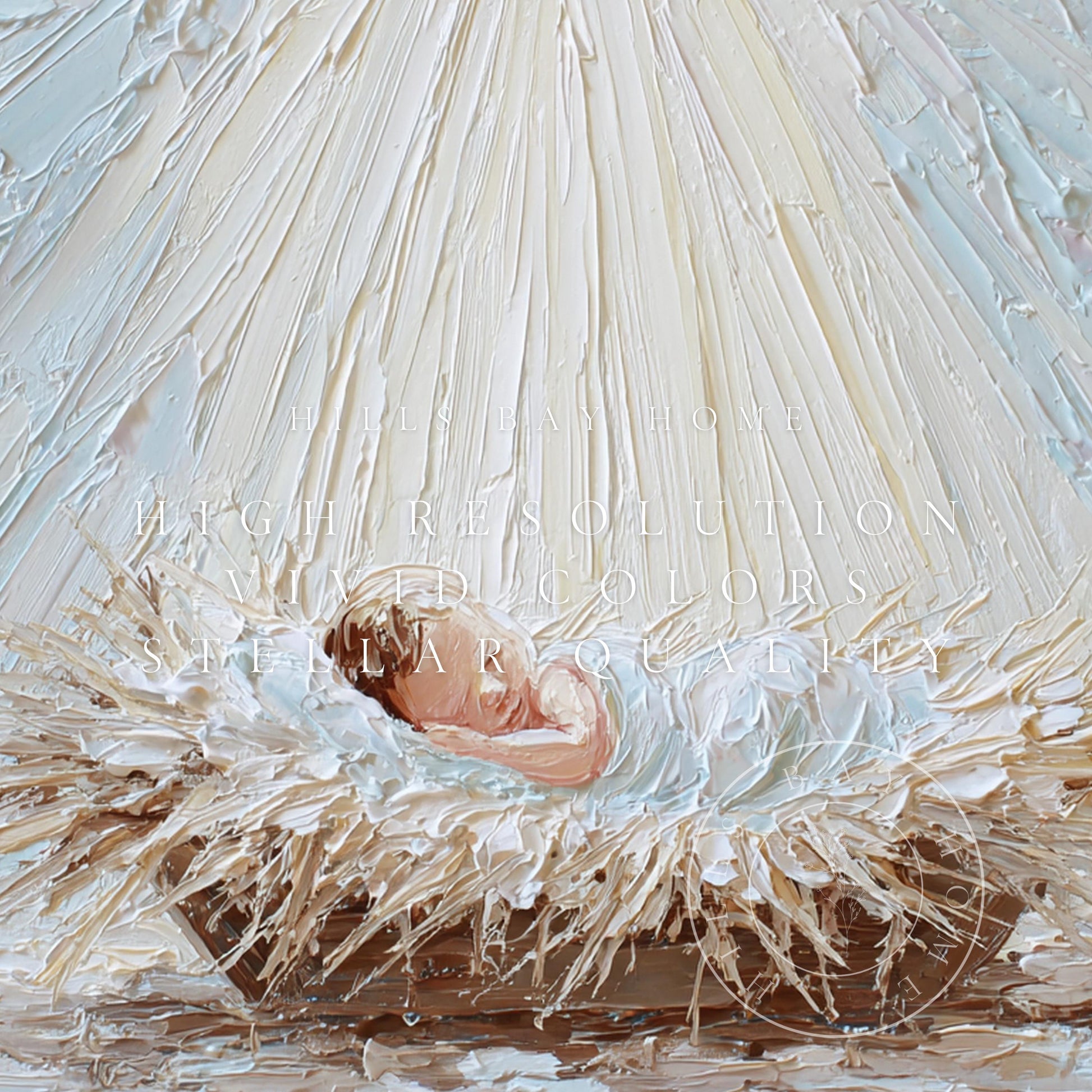Baby Jesus Frame Tv Art, Digital Download Art for Frame Tv, Christian Tv Art, Christmas Tv Art, Nativity Art, Painting Frame Tv Art