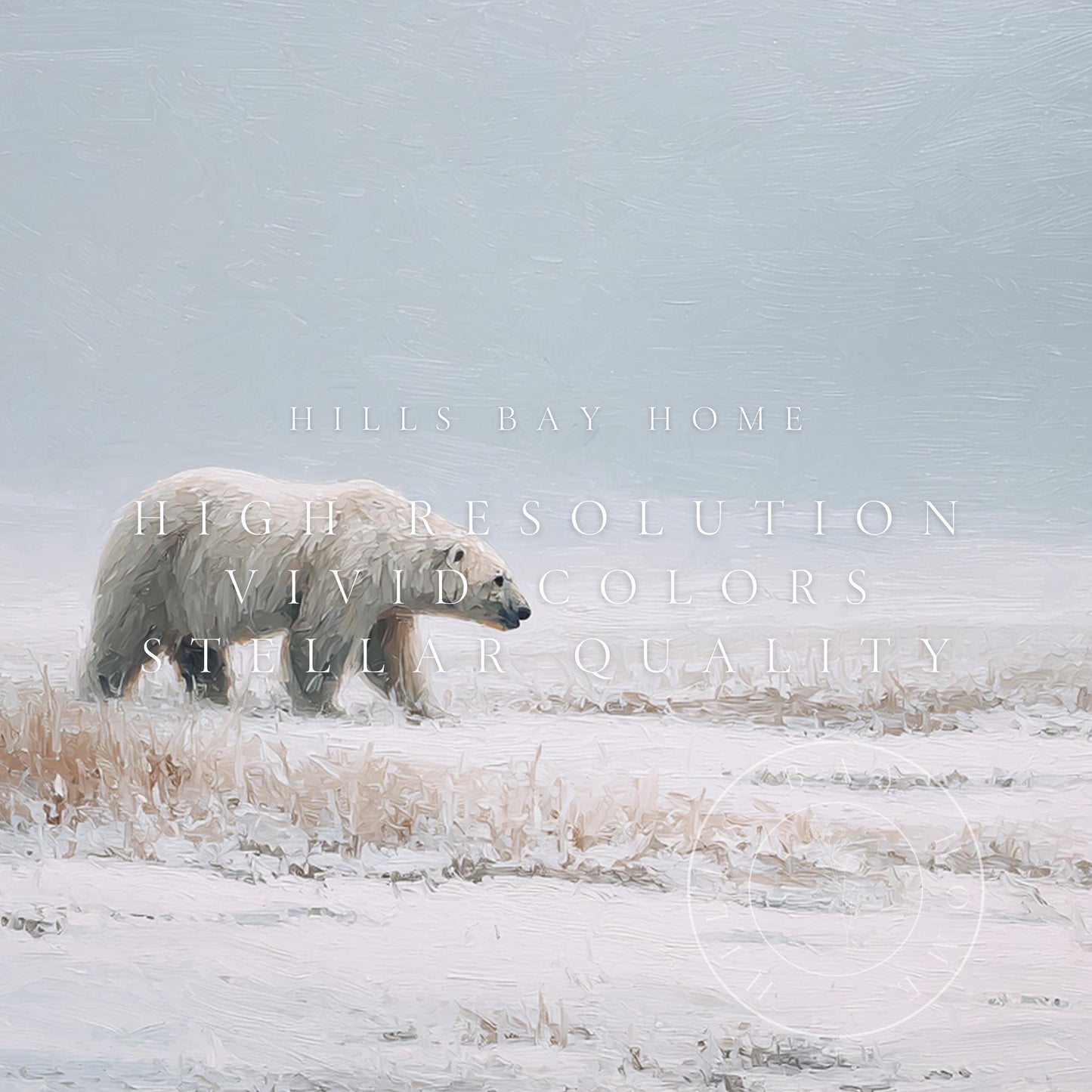 Polar Beer Tv Art, Digital Download Art for Frame Tv, Winter Tv Art, Winter Animal Tv Art, Painting Frame Tv Art