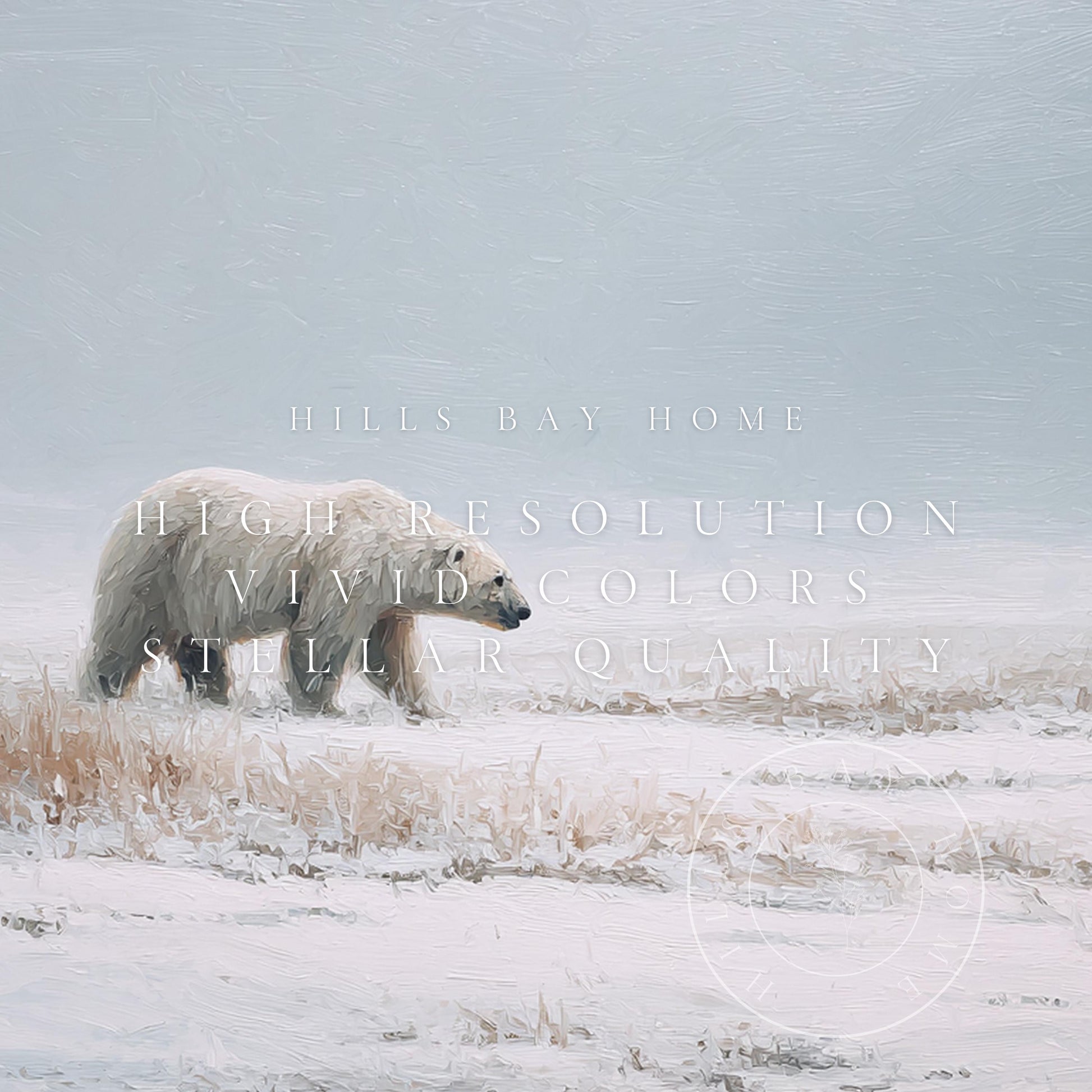 Polar Beer Tv Art, Digital Download Art for Frame Tv, Winter Tv Art, Winter Animal Tv Art, Painting Frame Tv Art