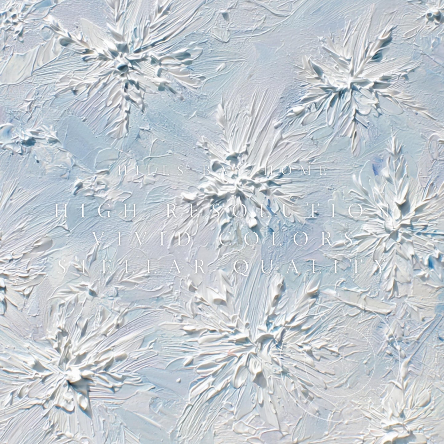 Snowflake Frame Tv Art, Digital Download Art for Frame Tv, Winter Tv Art, Christmas Tv Art, Painting Frame Tv Art