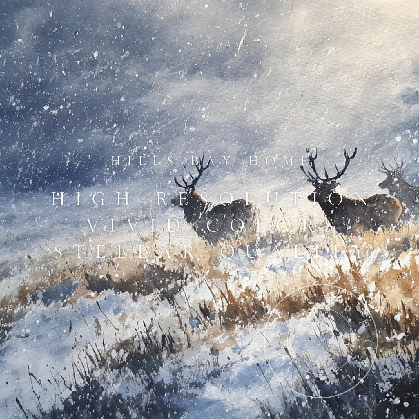 Winter Landscape Frame Tv Art, Digital Download Art for Frame Tv, Snow Tv Art, Christmas Tv Art, Painting Frame Tv Art