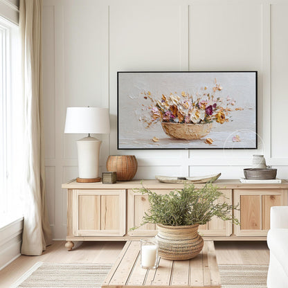Fall Floral Frame Tv Art, Digital Download Art for Frame Tv, Fall Tv Art, Thanksgiving Tv Art, Painting Frame Tv Art, Painting Tv Art