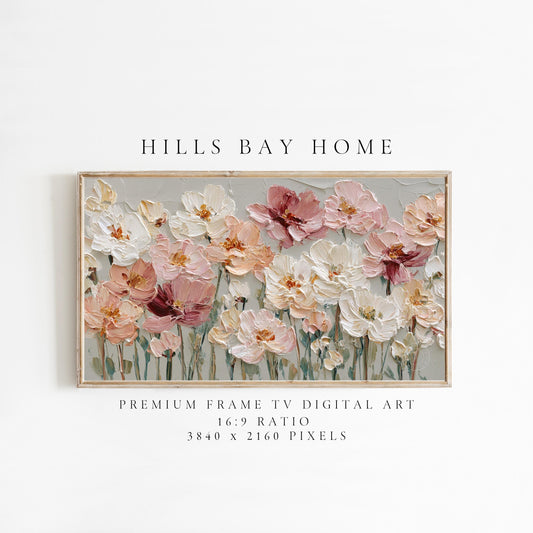 Fall Floral Frame Tv Art, Digital Download Art for Frame Tv, Fall Tv Art, Thanksgiving Tv Art, Painting Frame Tv Art, Painting Tv Art