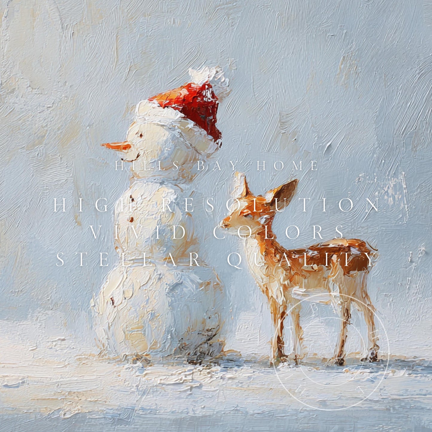 Cute Snowman Frame Tv Art, Digital Download Art for Frame Tv, Winter Tv Art, Christmas Tv Art, Painting Frame Tv Art